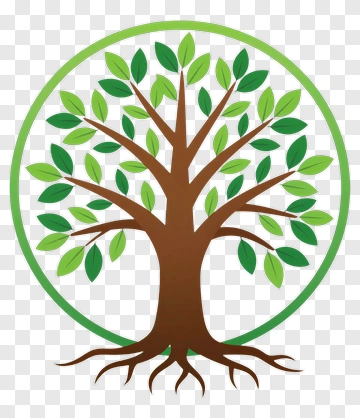 Colorful Tree With Green Leaves PNG