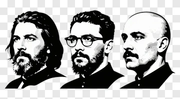 Three Men In Profile PNG