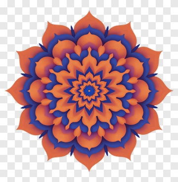 Colorful Mandala Design PNG