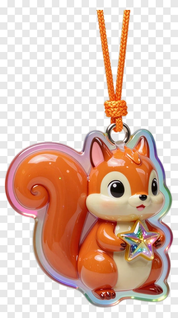 Cartoon Squirrel Holding A Star PNG