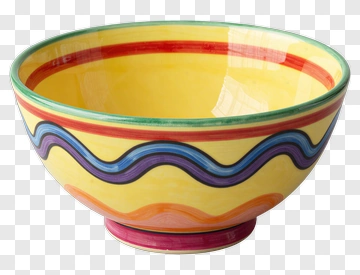 Colorful Decorative Bowl PNG