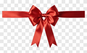 Red Ribbon Bow PNG