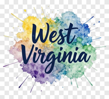 West Virginia Watercolor Splash PNG