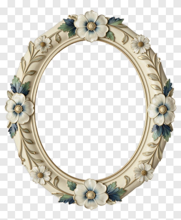 Floral Decorative Frame PNG
