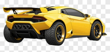 Yellow Sports Car PNG