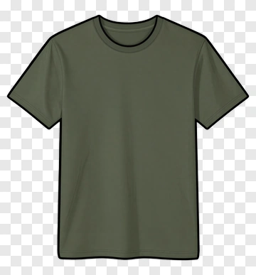 Plain Green T-Shirt PNG