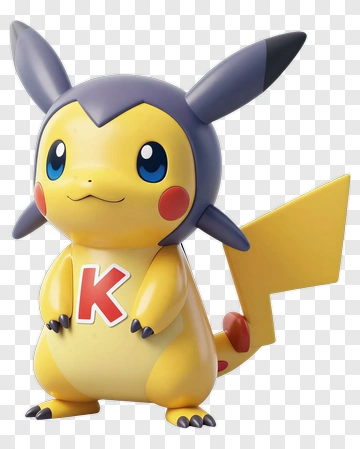 Pikachu Character With Letter K PNG