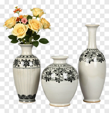 Vases With Flowers PNG