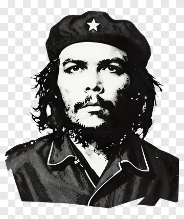 Iconic Portrait Of A Revolutionary Leader PNG
