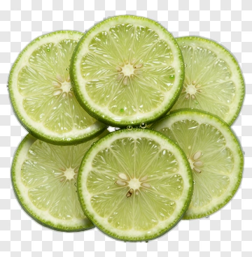 Fresh Lime Slices PNG