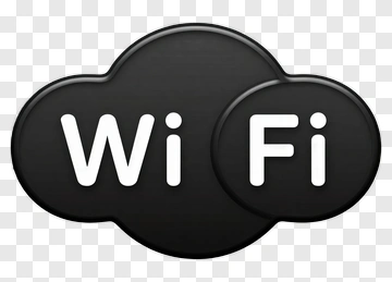 Wifi Symbol In Black Cloud Design PNG