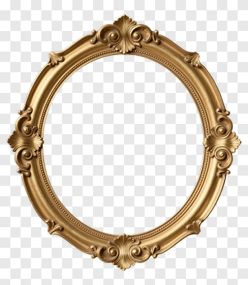 Vintage Ornate Gold Frame PNG