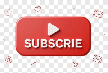 Subscribe Button With Play Icon PNG
