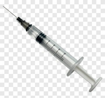 Syringe With Measurement Markings PNG