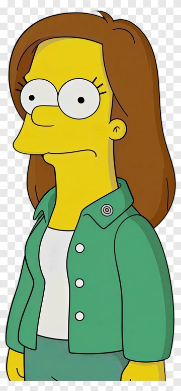 Cartoon Woman With Brown Hair PNG