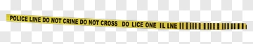Police Line Do Not Cross Tape PNG