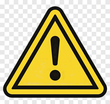 Warning Sign With Exclamation Mark PNG