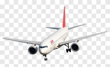 Commercial Airplane In Flight PNG