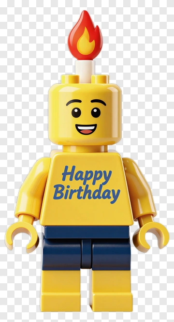 Happy Birthday Lego Figure PNG
