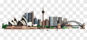 Sydney Skyline Illustration PNG