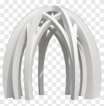 White Architectural Structure PNG
