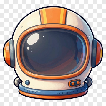 Cartoon Astronaut Helmet PNG