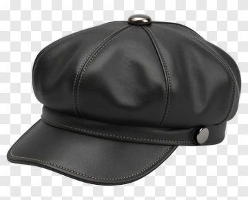Black Leather Cap PNG