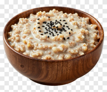 Bowl Of Oatmeal With Sesame Seeds PNG