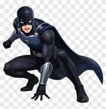 Superhero In Action Pose PNG