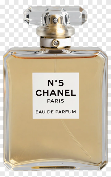 Chanel No. 5 Eau De Parfum Bottle PNG