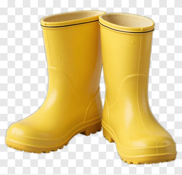 Yellow Rubber Boots PNG