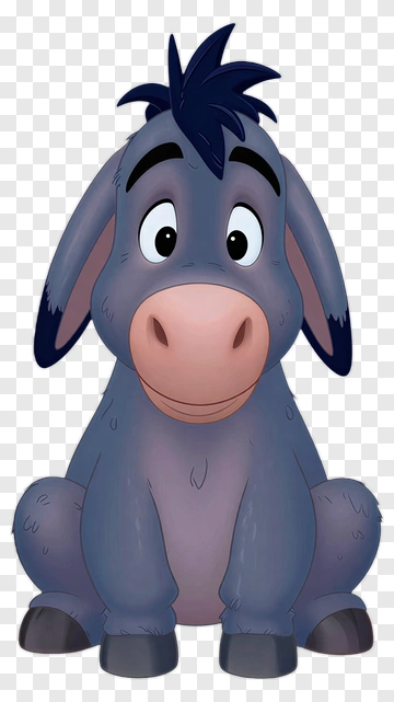 Cartoon Donkey Character PNG
