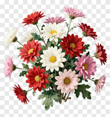 Colorful Flower Bouquet PNG