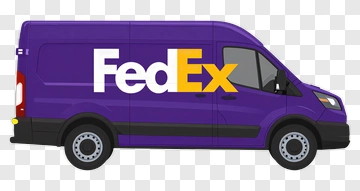 Fedex Delivery Van PNG