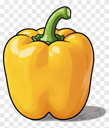 Yellow Bell Pepper PNG