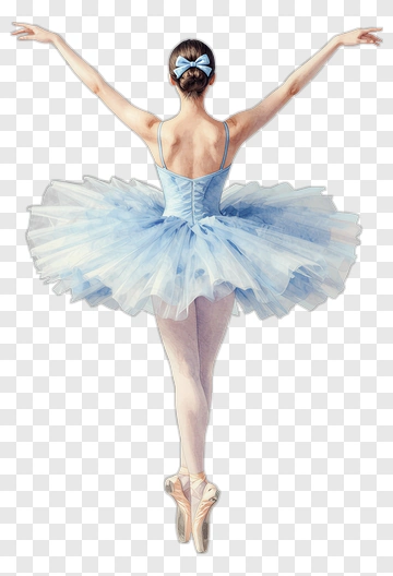 Ballet Dancer In A Blue Tutu PNG