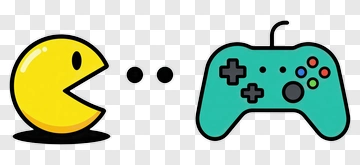 Pacman And Game Controller PNG