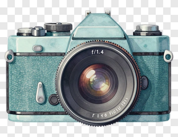 Vintage Camera With Lens PNG