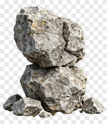 Stack Of Cracked Rocks PNG