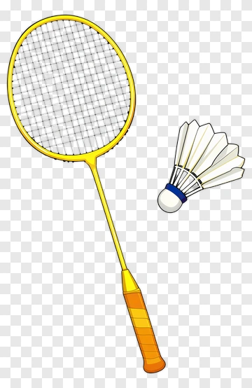 Badminton Racket And Shuttlecock PNG