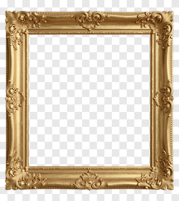 Gold Picture Frame PNG