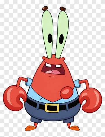 Cartoon Crab Character PNG