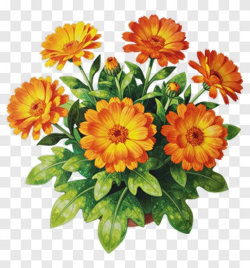 Colorful Flower Bouquet PNG