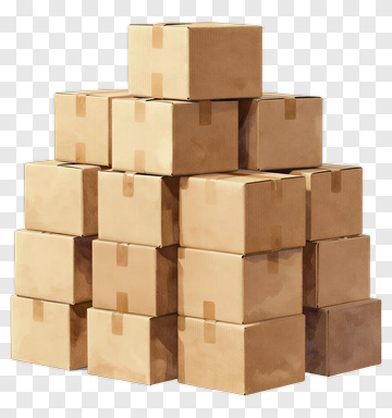 Stack Of Cardboard Boxes PNG