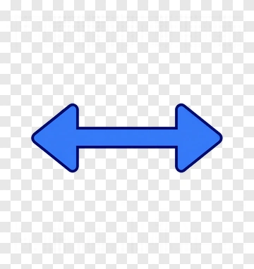 Blue Horizontal Arrow PNG