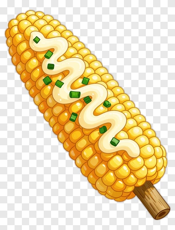 Corn On The Cob With Sauce PNG