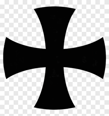 Black Cross Symbol PNG