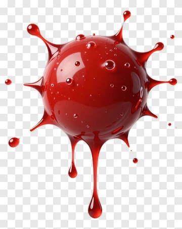 Red Liquid Splash PNG