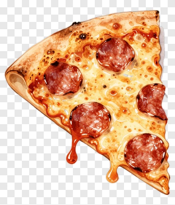 Pepperoni Pizza Slice PNG