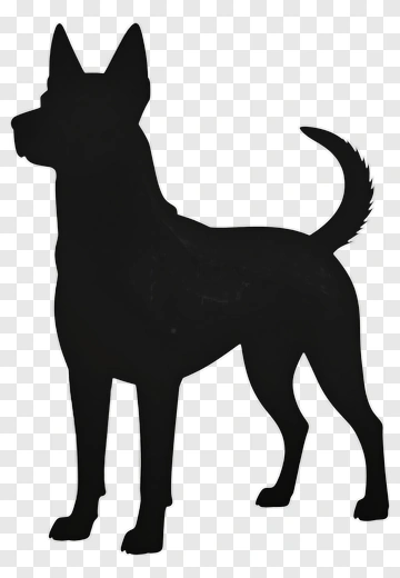 Black Dog Silhouette PNG